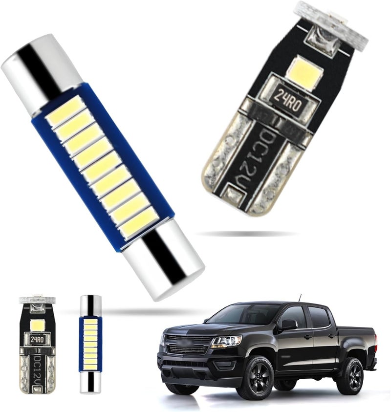 EASY EAGLE LED Interior Car Lights for Chevy-Colorado-GMC-Canyon-2015-2022: 13 Piece Kit White LED Light Bulbs - Super Bright 6000K + Install Tool - Image 1